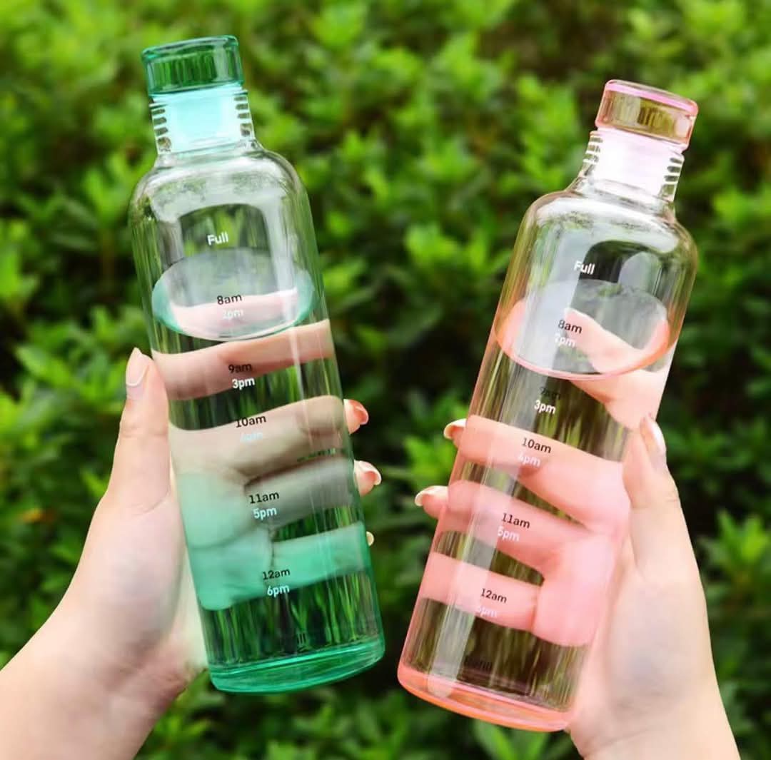 Transparent Water Bottle – Minimalist & Stylish | All Colors Available