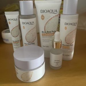 BIOAOUA Rice Raw Pulp Cleanser Facial Scrub Foam – Brighten, Cleanse & Exfoliate Naturally