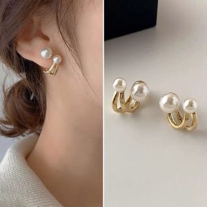 Elegant Women Pearl Earrings – Timeless & Classy Studs for Modern Females