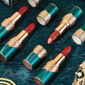 Covera Carved Lipstick Set – Velvet Matte Chinese Style Lipsticks (Waterproof & Long-lasting)