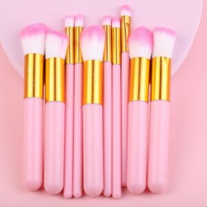 10 Pcs Luxury Makeup Brushes Set for Foundation