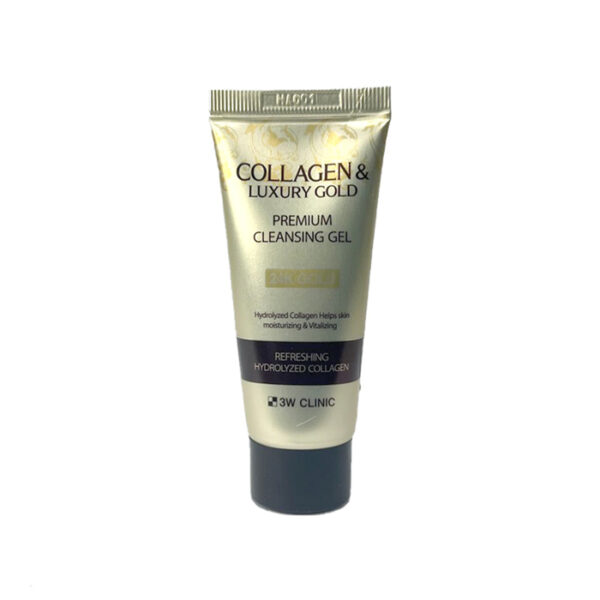 3w clinic collagen & luxury gold premium cleansing gel 30ml