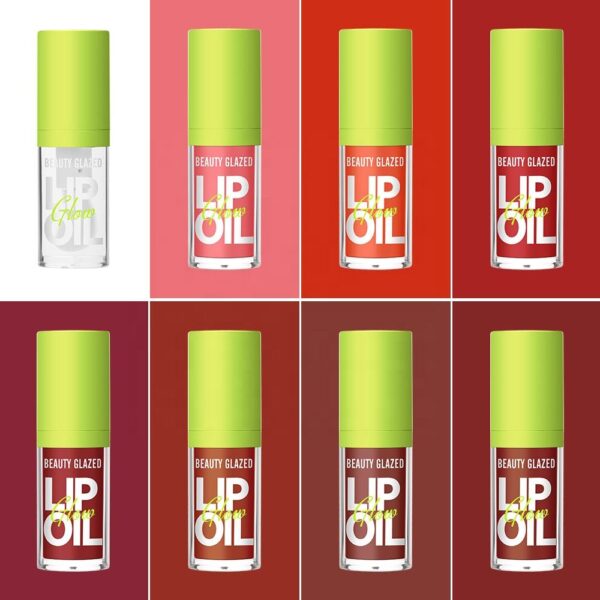 BEAUTY GLAZED Lip Oil Moisturizing and Moisturizing Gloss Transparent Lip Oil 1 Pcs