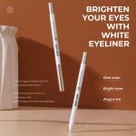BEAUTY GLAZED Waterproof Silkworm Kajal Eyeliner – White - Image 2