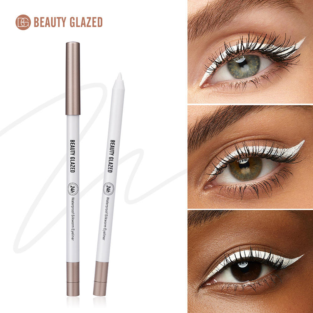 H59933d02059d4c39be7ebd4a2e7f2b85d.jpg BEAUTY GLAZED Waterproof Silkworm Kajal Eyeliner – White - Image 1