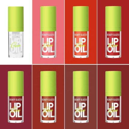 BEAUTY GLAZED Lip Oil Moisturizing and Moisturizing Gloss Transparent Lip Oil 1 Pcs