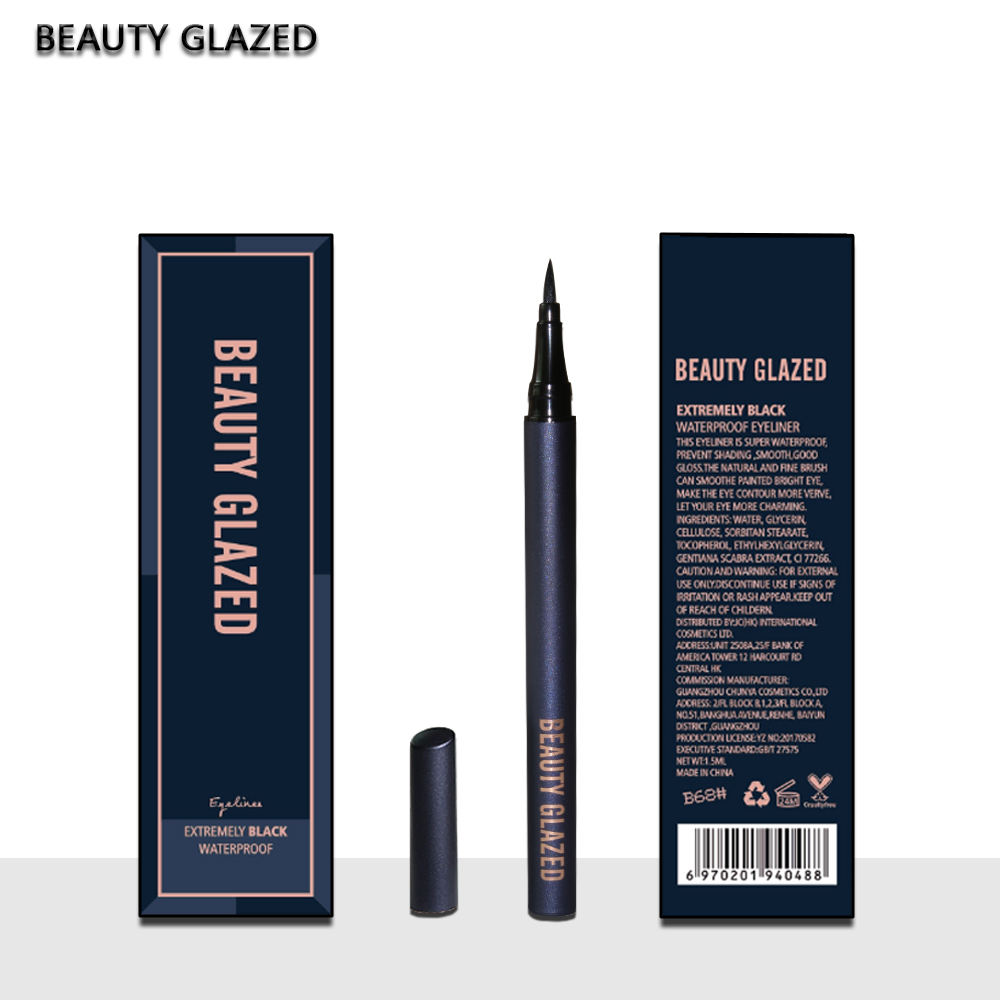 Hf31fe5a66f8f4caaa5eb848a7633c382Z.jpg BEAUTY GLAZED Waterproof Silkworm Kajal Eyeliner – Black - Image 1