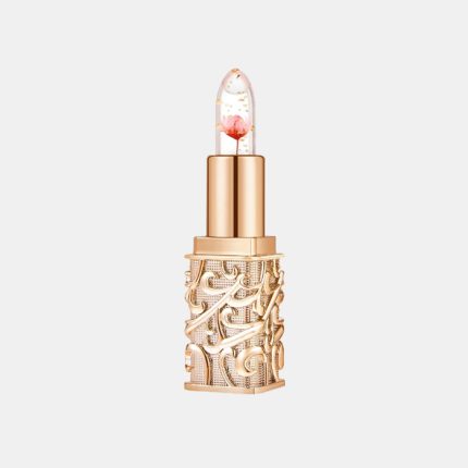Transparent Jelly Pink Flower Lipstick, Long-Lasting, Moisturizing Lip Care for Women