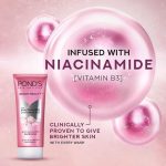 PONDS Bright Beauty Anti-Dullness Vitamin B3 Facewash 100gm - Image 4