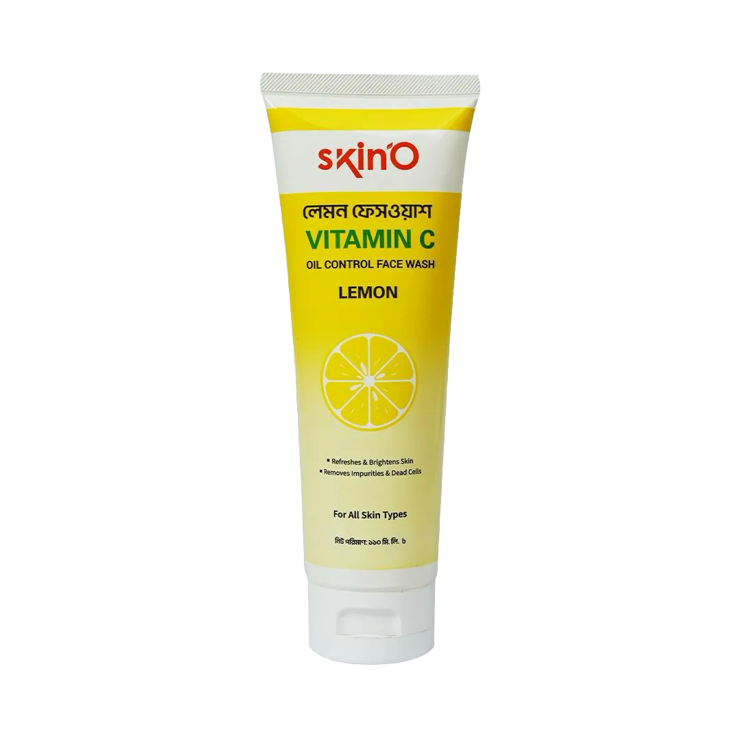 skino-vitamin-c-oil-control-facewash-lemon-new-1.jpg SkinO Vitamin C Oil Control Facewash (Lemon) 110ml - Image 1